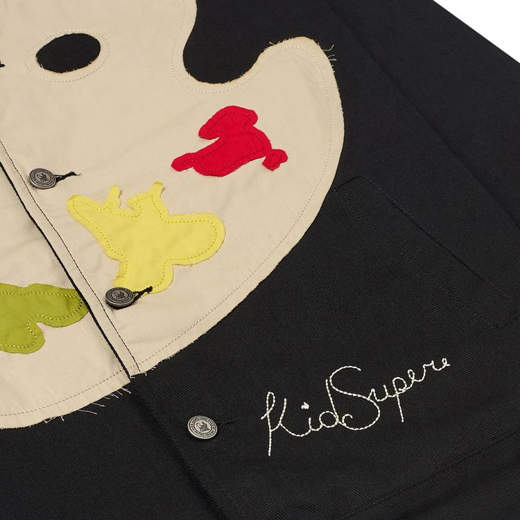 KidSuper Paint Palette Twill Jacket Black