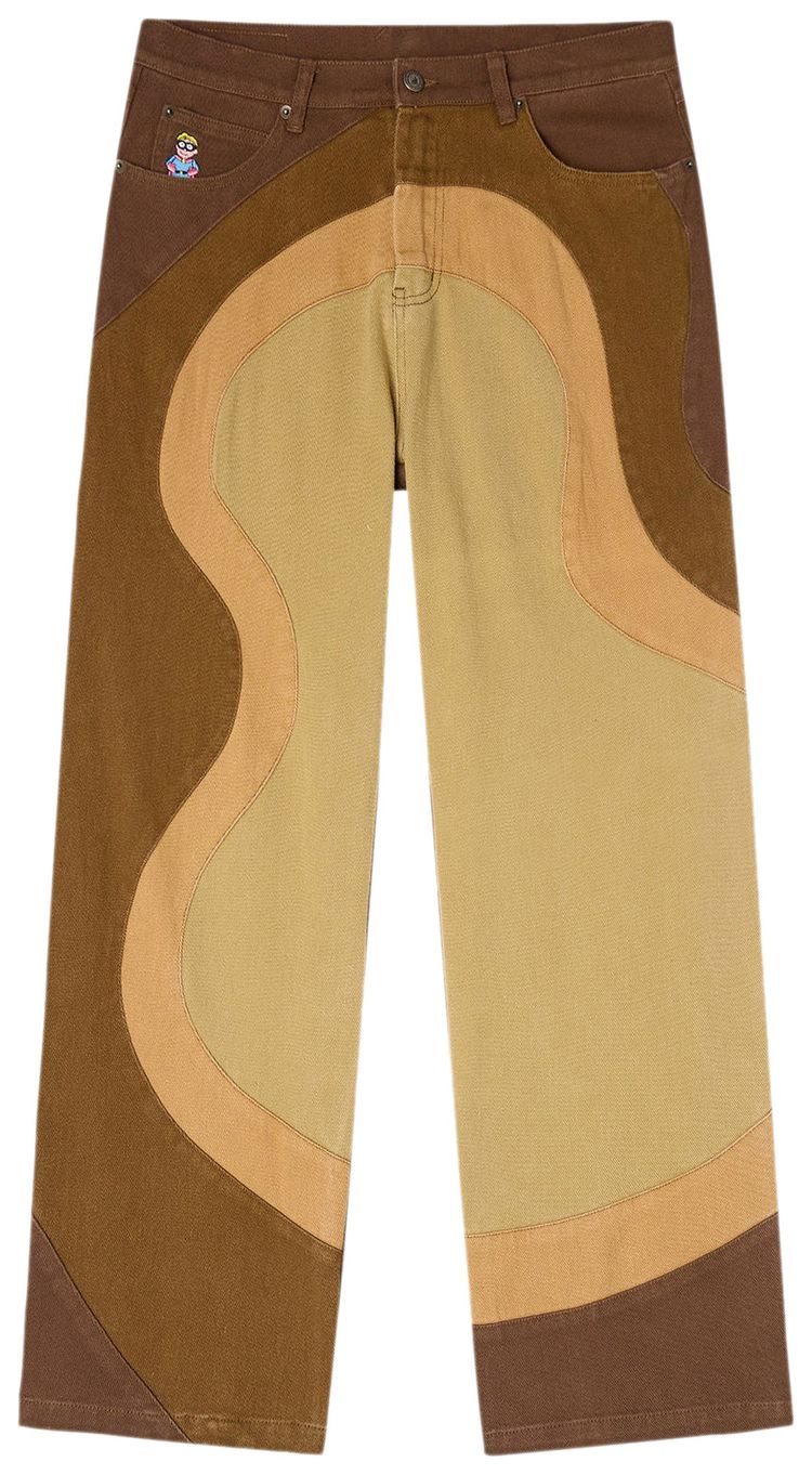 KidSuper Wavy Pants Brown