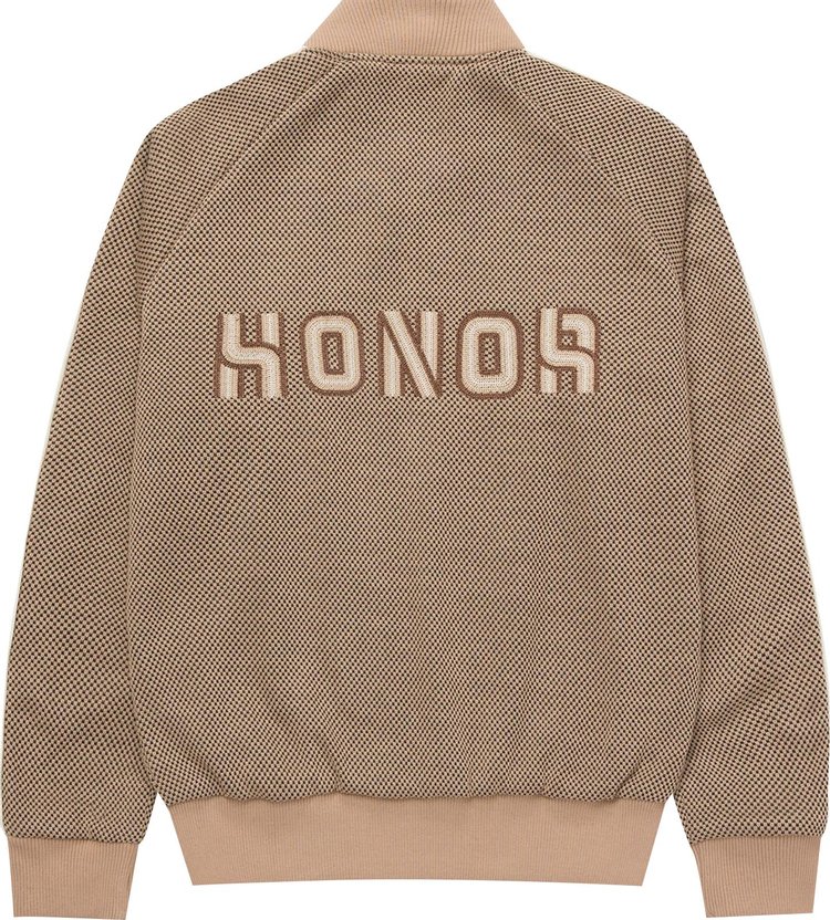 Honor The Gift Novelty Knit Track Jacket Brown