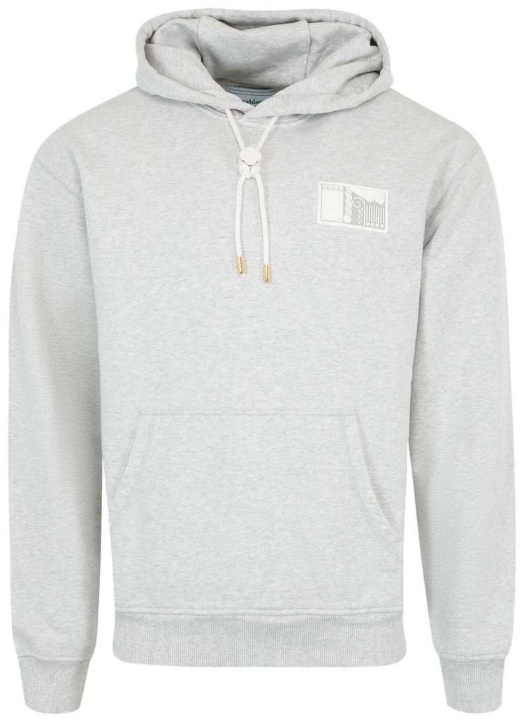 Casablanca Tennis Statues Patch Hoodie Grey