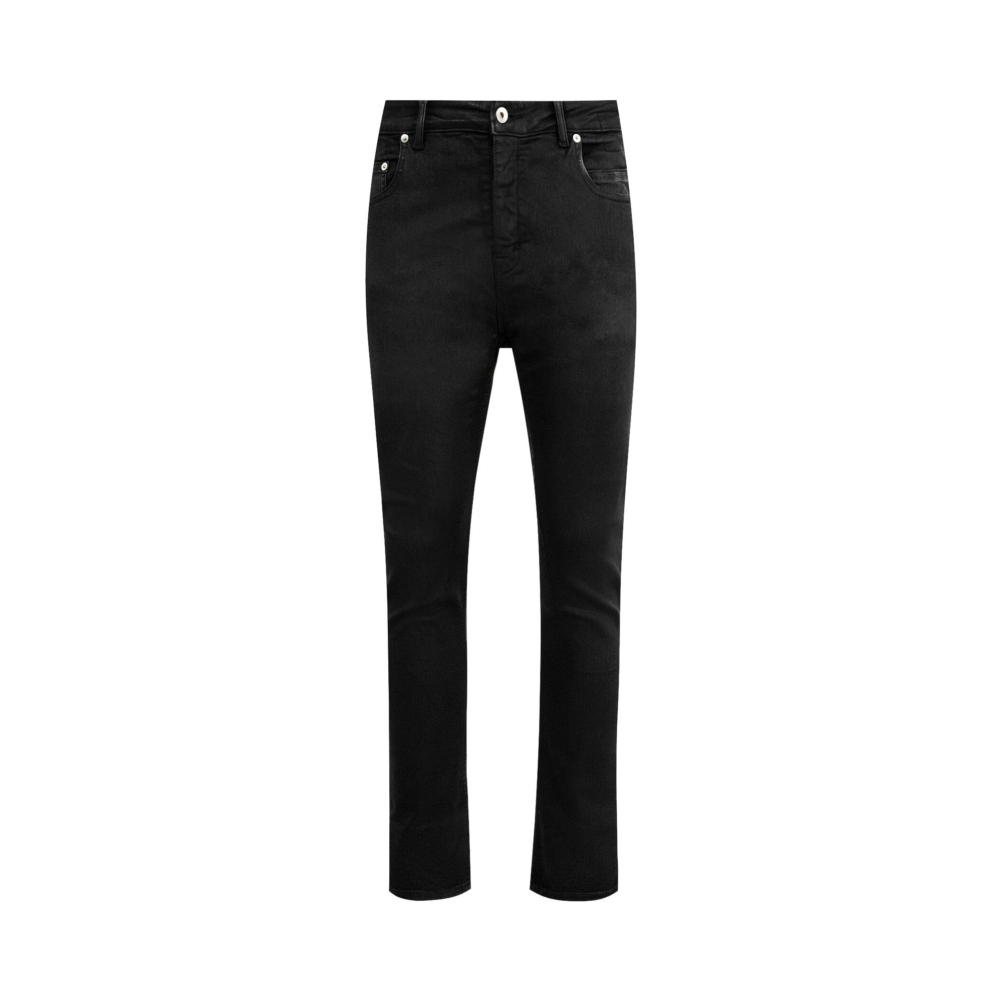 Buy Rick Owens DRKSHDW Detroit Cut Pant 'Black Wax