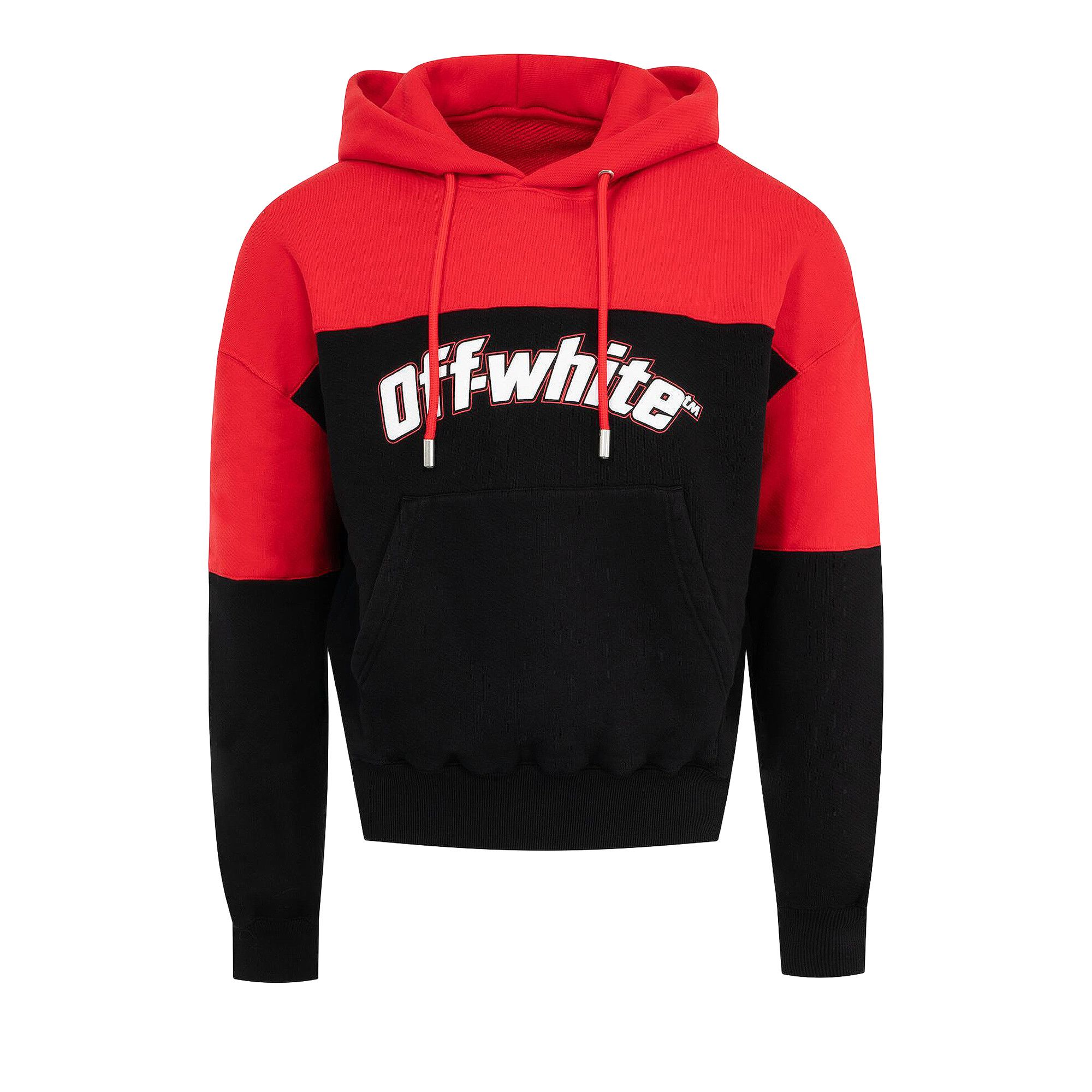 Off white half and half hoodie new arrivals