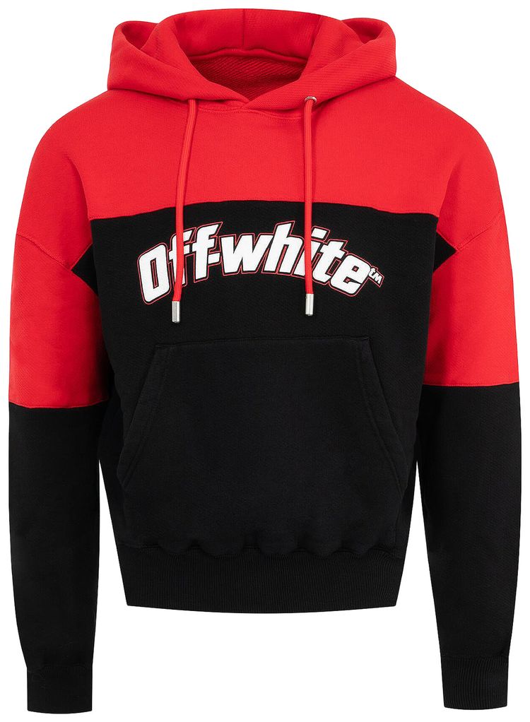 Off White Half Arrow Over Hoodie BlackWhite