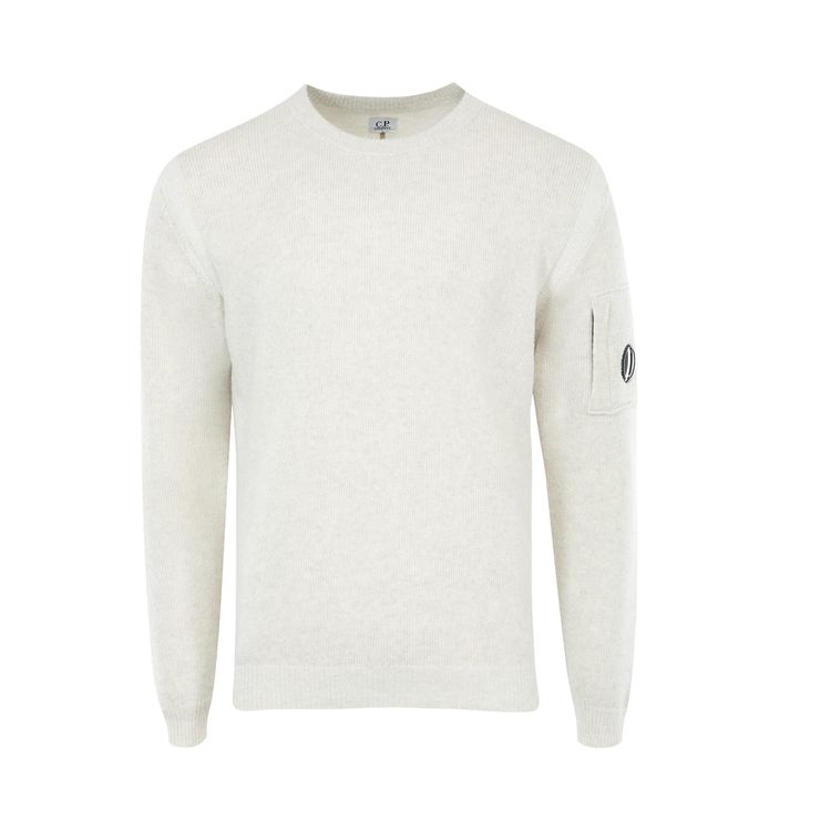 CP Company Crewneck Sweater White Melange
