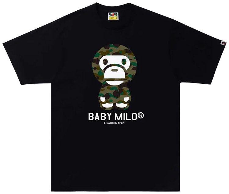 BAPE 1st Camo Baby Milo Tee BlackGreen