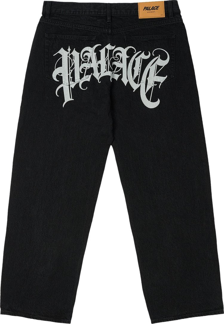 Palace El Script P90 Baggy Jean Black