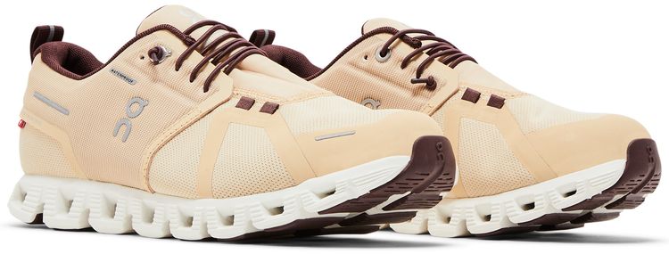 ON Wmns Cloud 5 Waterproof Savannah Ivory