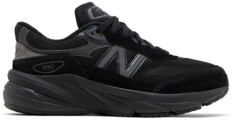 New Balance 990v6 Big Kid Black Metallic