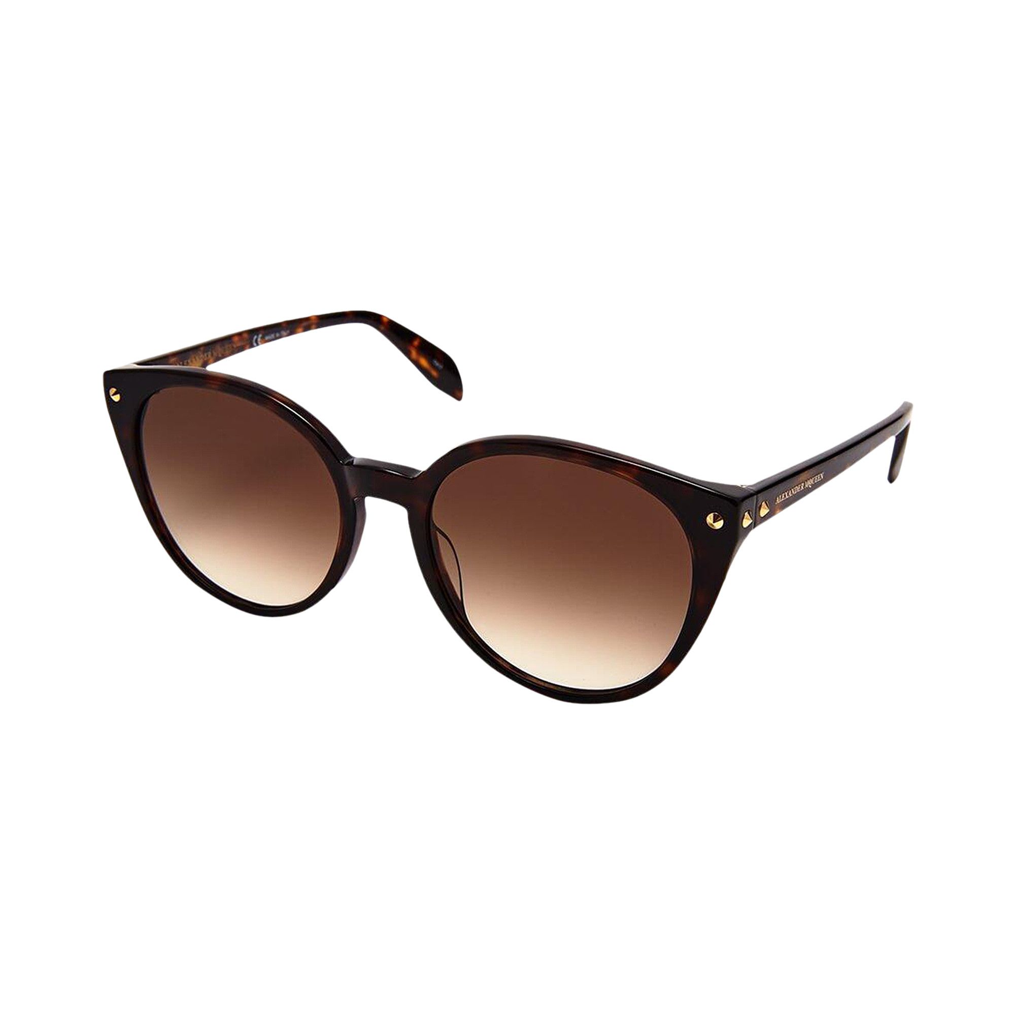 Alexander McQueen★素敵！Havana Acetate Round Sunglasses $375 New Alexander McQueen Havana Acetate Round Sunglasses