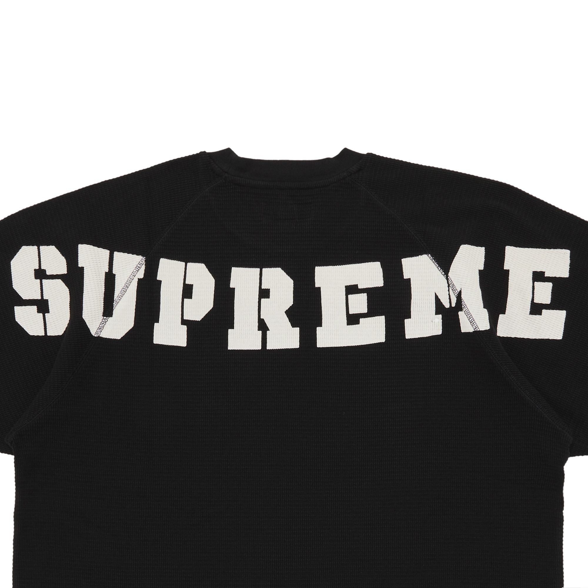 Buy Supreme Stencil Thermal Short-Sleeve Top 'Black
