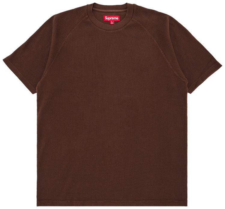 Supreme Stencil Thermal Short Sleeve Top Brown