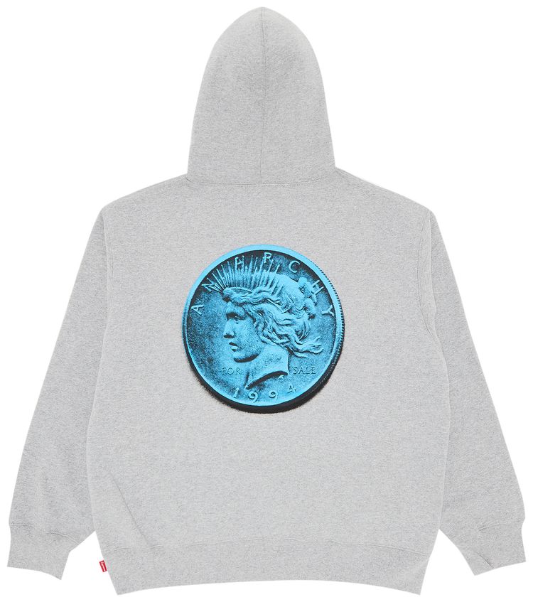 Supreme Anarchy Hooded Sweatshirt Heather Grey