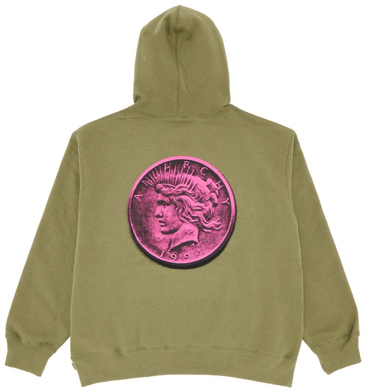 Supreme Anarchy Hooded Sweatshirt Light Olive