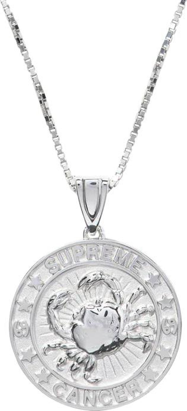 Supreme x JacobCo Sterling Silver Zodiac Pendant Silver   Cancer