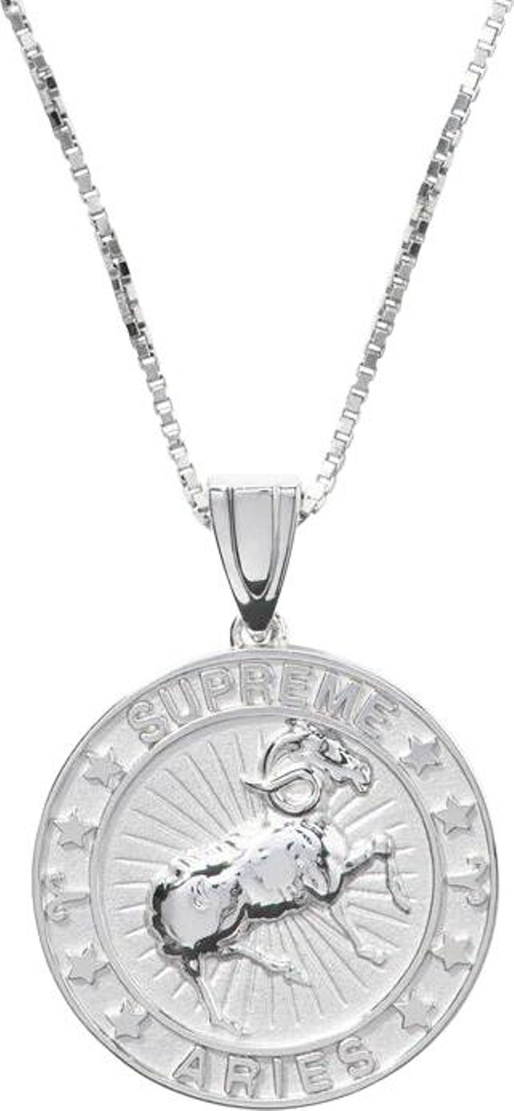 Supreme x JacobCo Sterling Silver Zodiac Pendant Silver   Aries