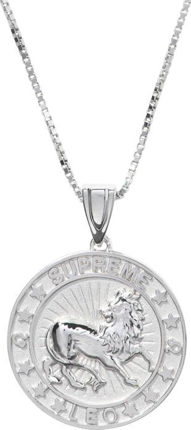 Supreme x JacobCo Sterling Silver Zodiac Pendant Silver   Leo