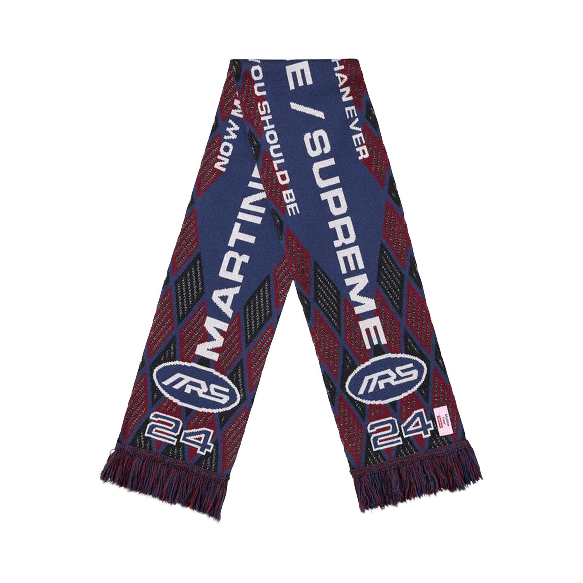 Buy Supreme x Martine Rose Scarf 'Blue' - FW24A12 BLUE | GOAT