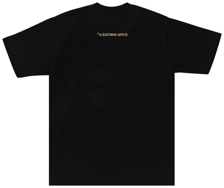 BAPE Bitmap Logo Tee Black