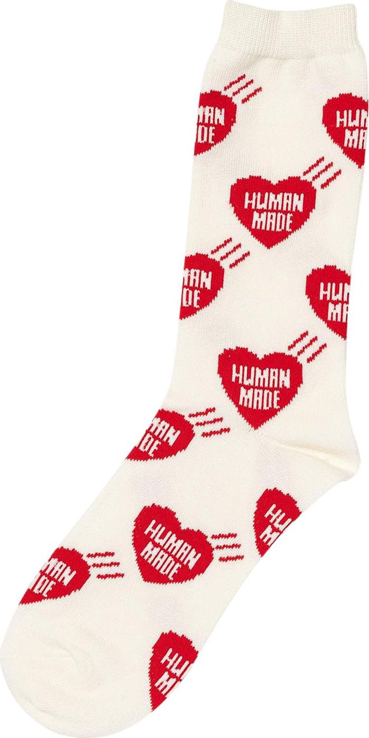 Human Made Heart Socks Red