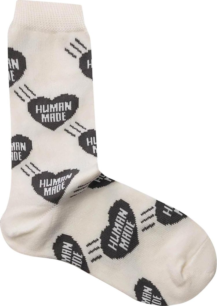 Human Made Heart Socks Grey