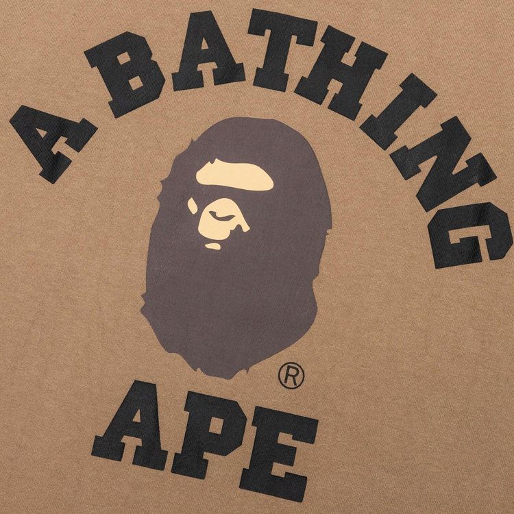 BAPE College Tee Beige