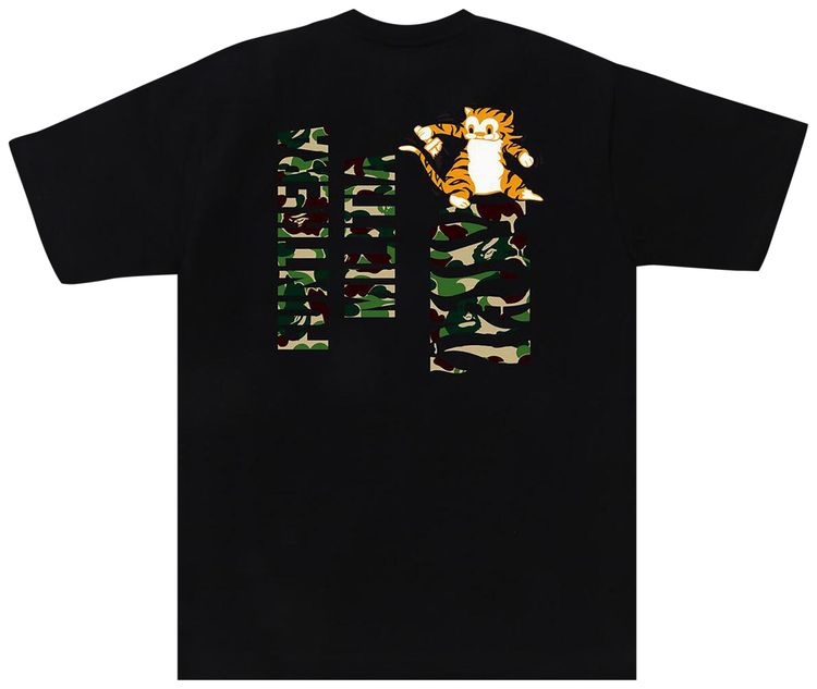 BAPE ABC Camo Tiger Tee Black