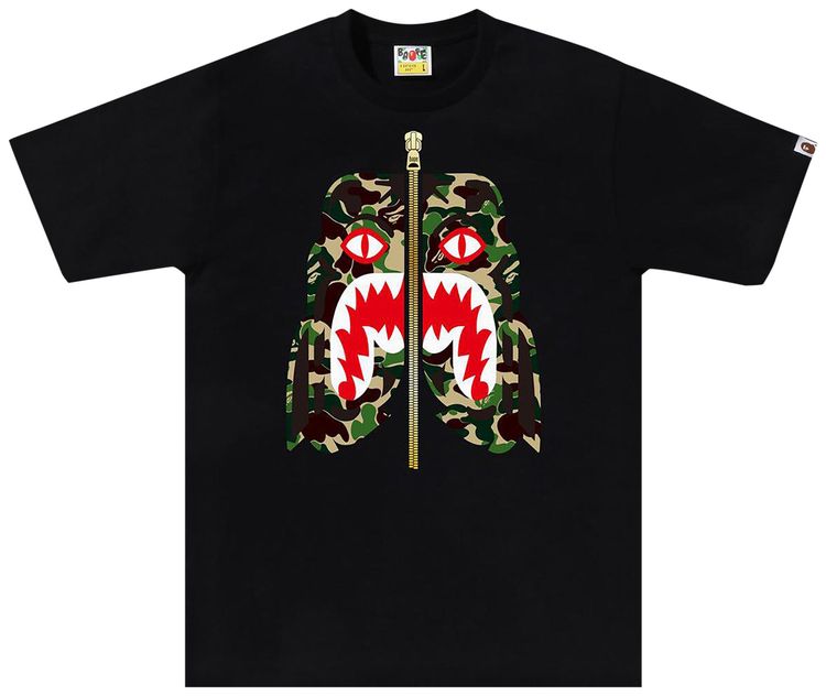 BAPE ABC Camo Tiger Tee Black
