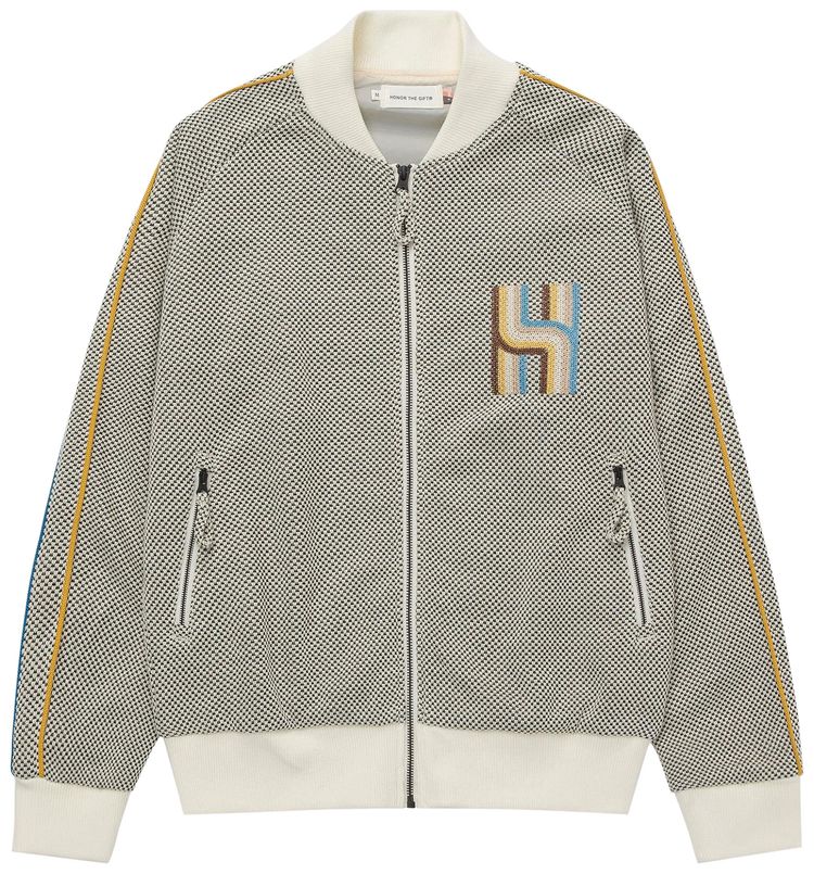 Honor The Gift Novelty Track Jacket Cream