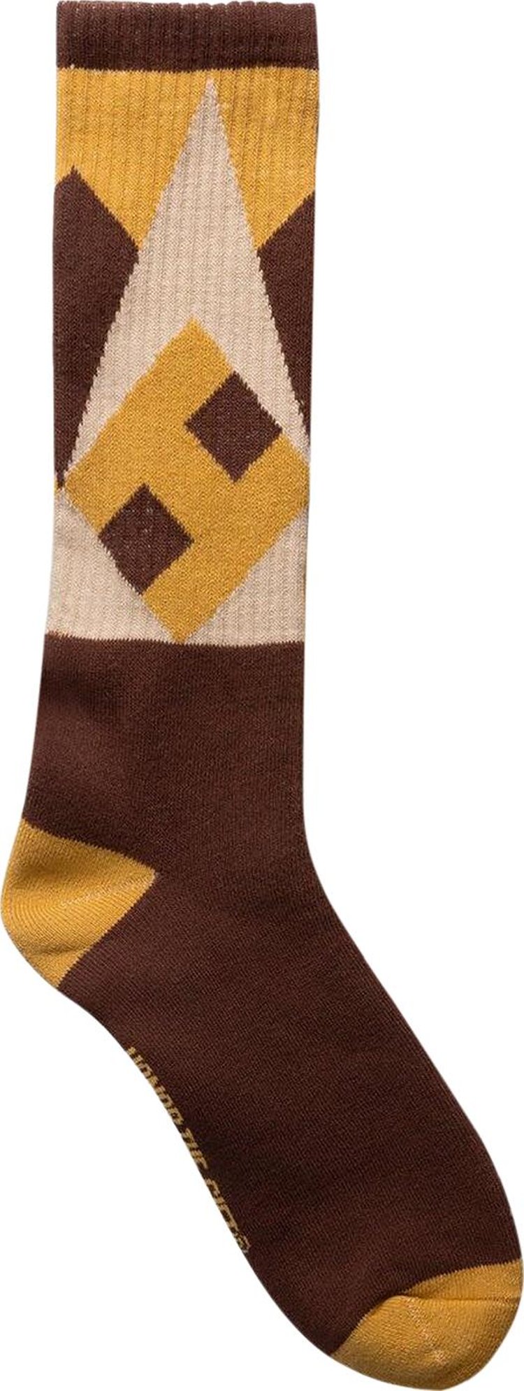 Honor The Gift Panel Ribbed Socks Yellow