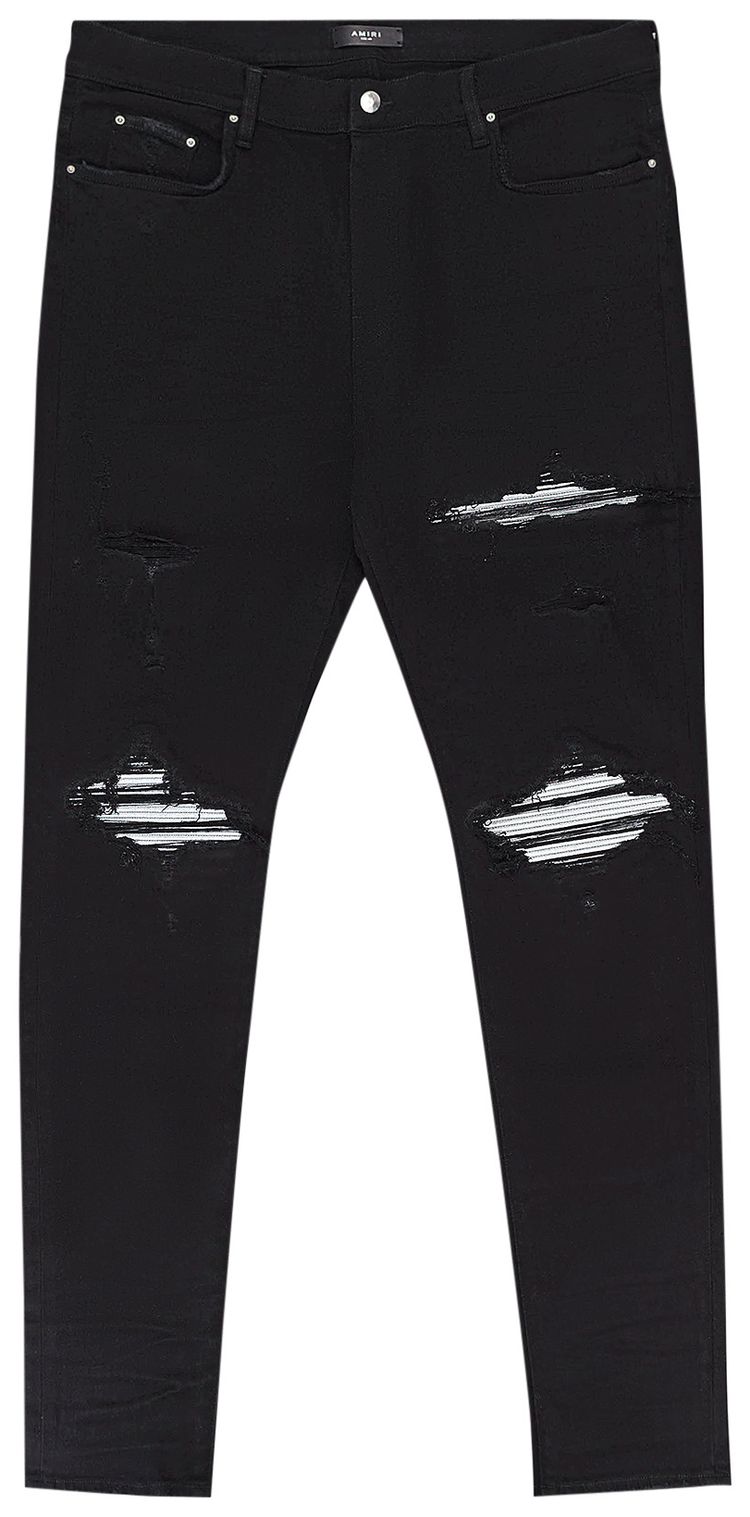 Amiri MX1 Skinny Jeans BlackSilver
