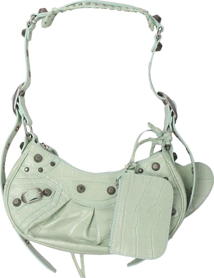 Balenciaga Le Cagole Shoulder Bag Light Green