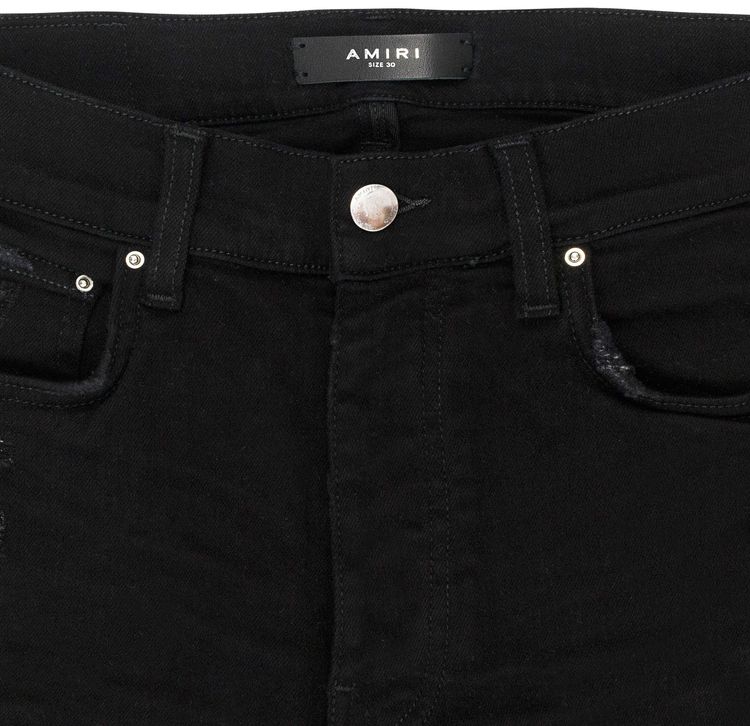 Amiri MX1 Skinny Jeans BlackSilver