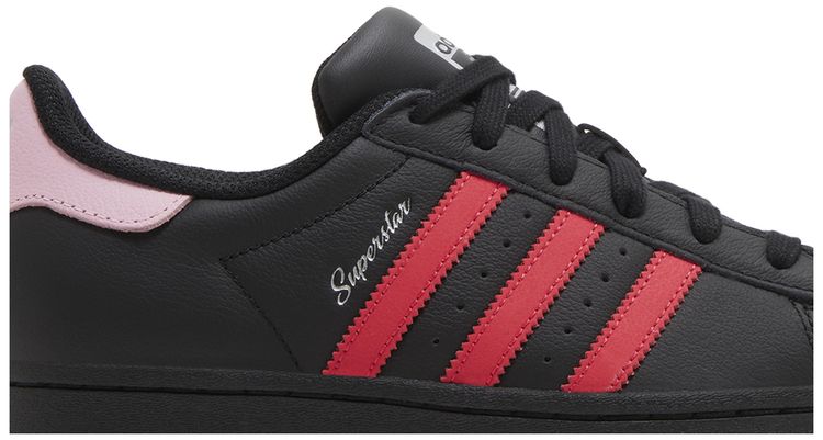 Adidas Wmns Superstar Black Scarlet Pink