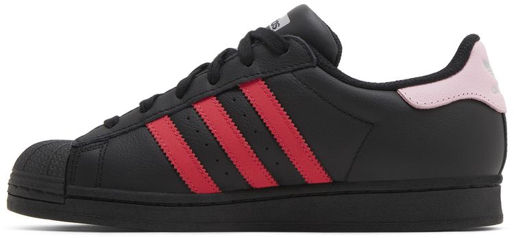 Adidas Wmns Superstar Black Scarlet Pink