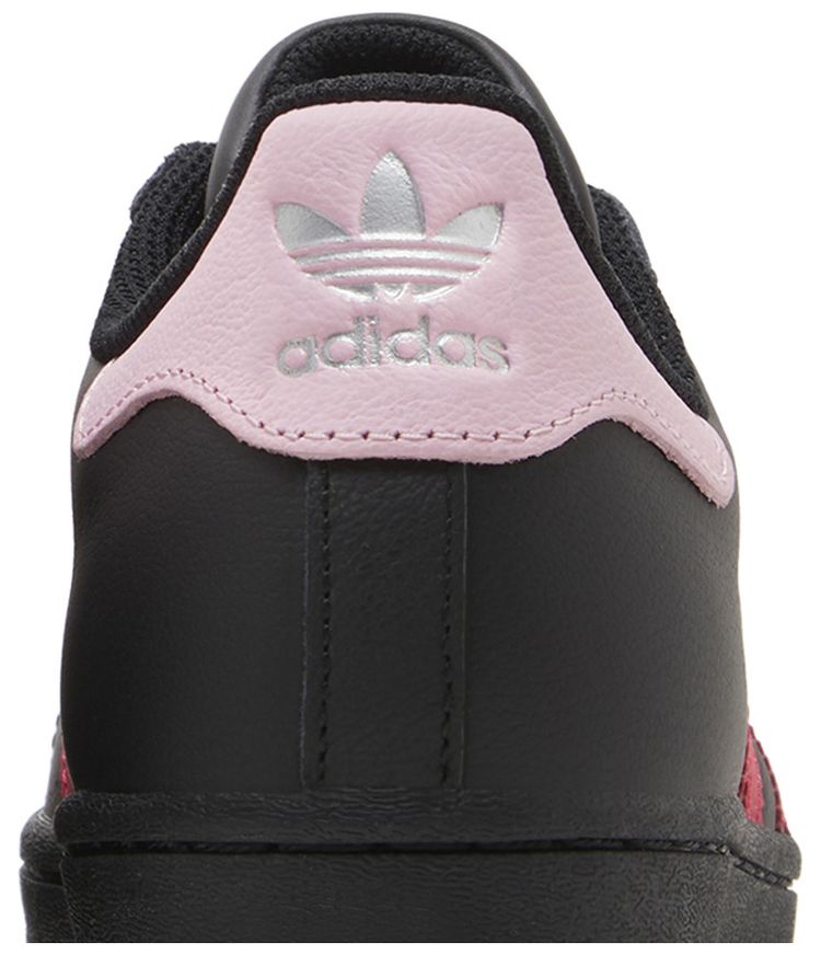 Adidas Wmns Superstar Black Scarlet Pink