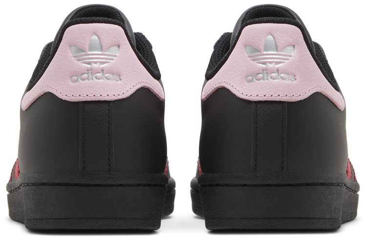 Adidas Wmns Superstar Black Scarlet Pink