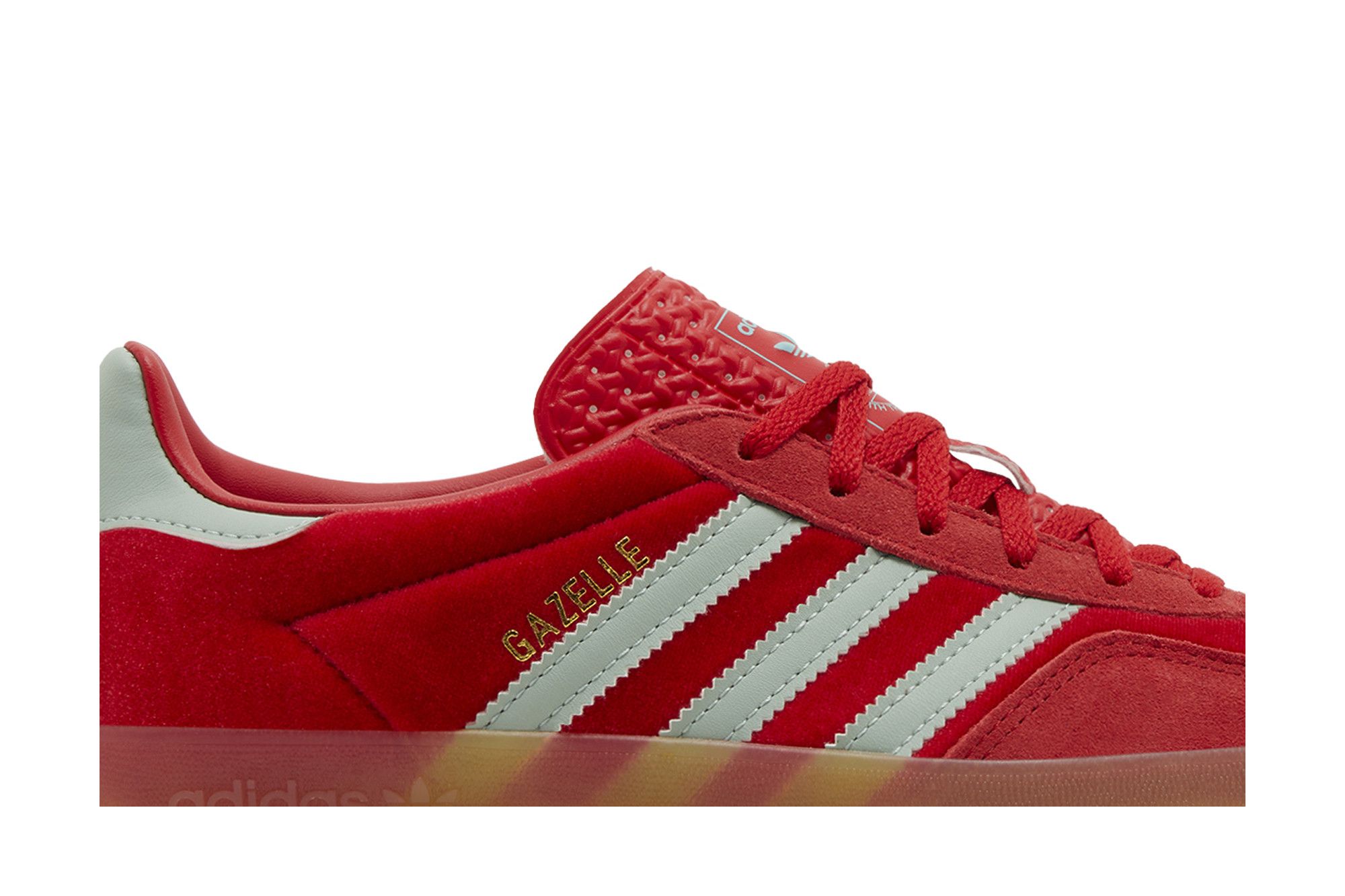 Buy Wmns Gazelle Indoor 'Better Scarlet Green Velvet