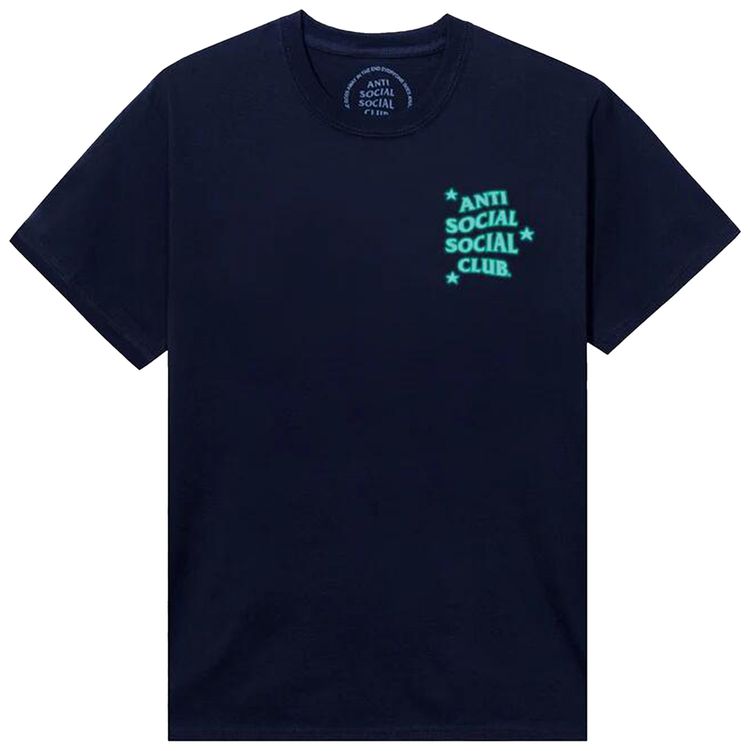 Anti Social Social Club Its All A Blur Tee Deep Navy