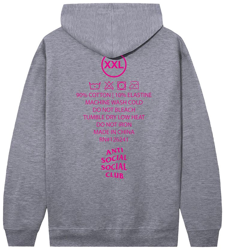 Anti Social Social Club Low Heat Hoodie Gunmetal Heather