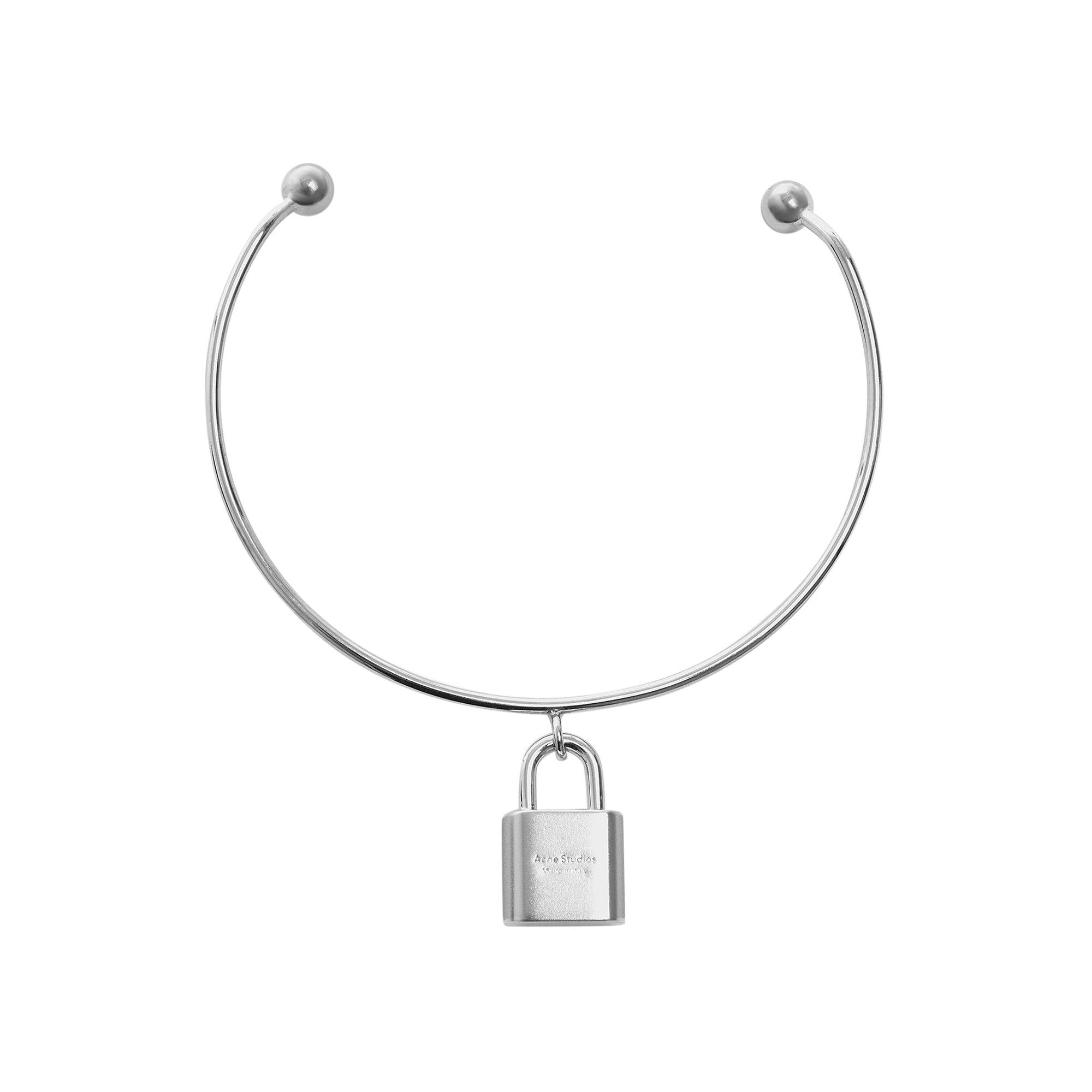 Buy Acne Studios Lock Necklace 'Silver' - C50439 GOAT SILV | GOAT