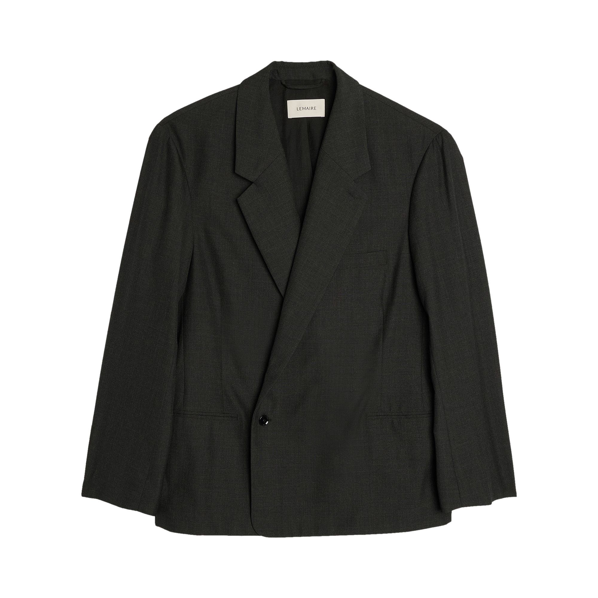 Buy Lemaire Maxi Double Breasted Jacket 'Caviar' - JA1058 LF414