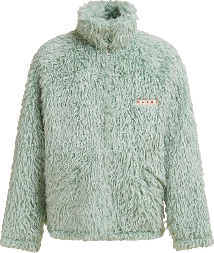 Marni Shaggy Jackets Light Blue