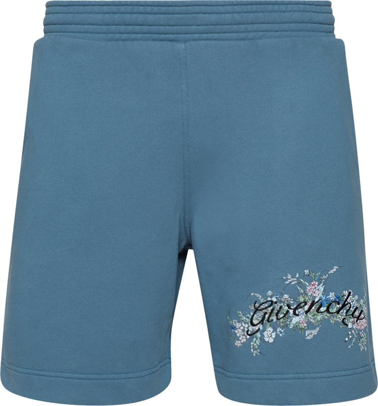 Givenchy New Board Shorts Steel Blue