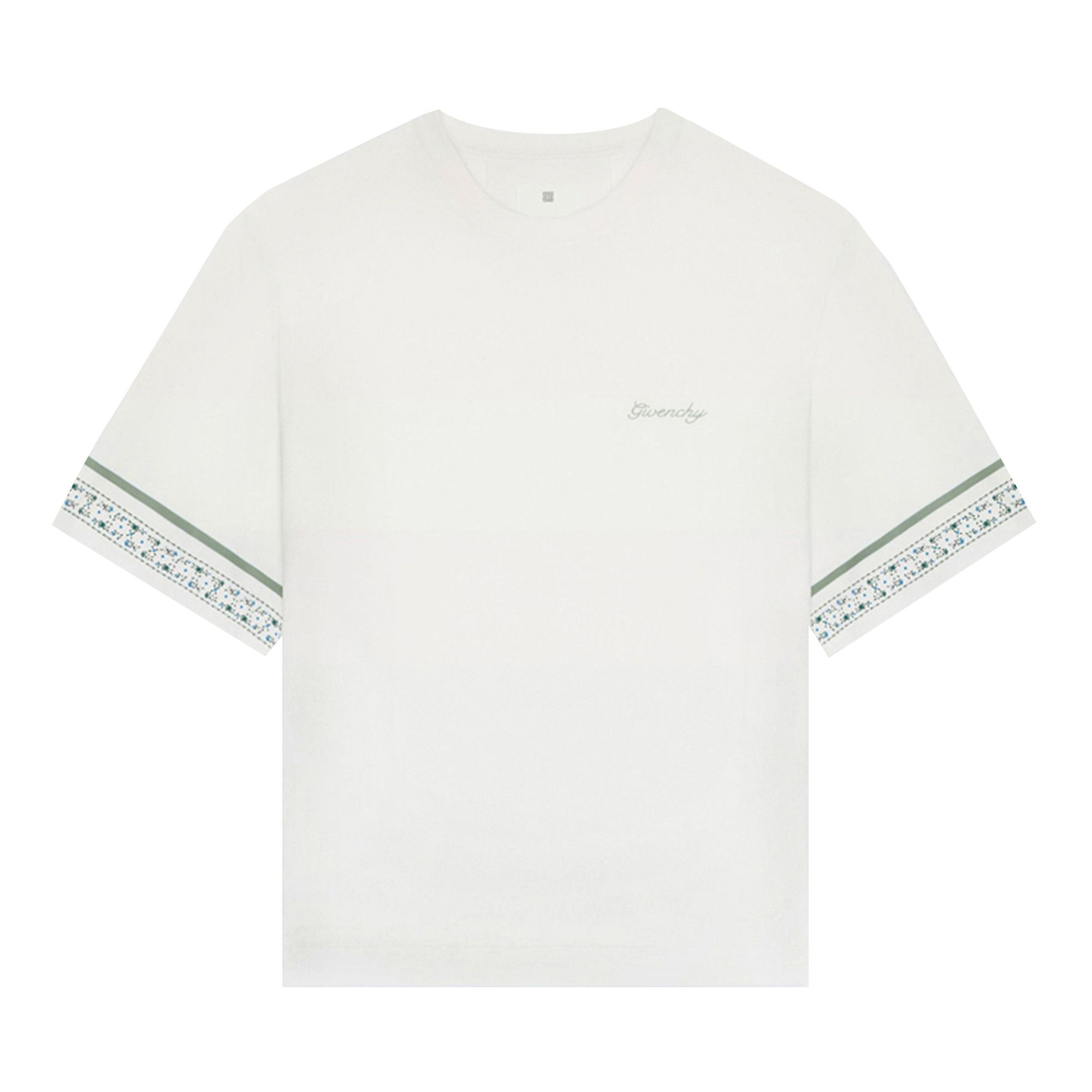 Givenchy ホワイト Flowers Tシャツ Buy Givenchy Flower Sleeve T-Shirt 'Ivory' - BM712H3YN5 105