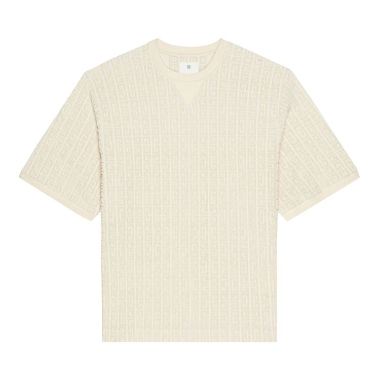 Givenchy Towelling Short Sleeve Tee Ivory