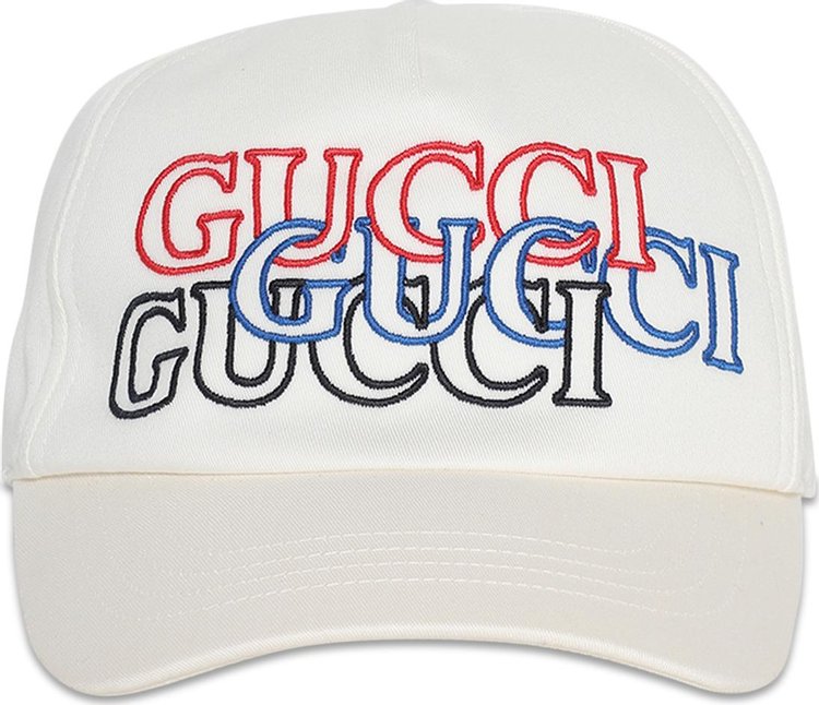 Gucci Baseball Hat WhiteRedBlueBlack