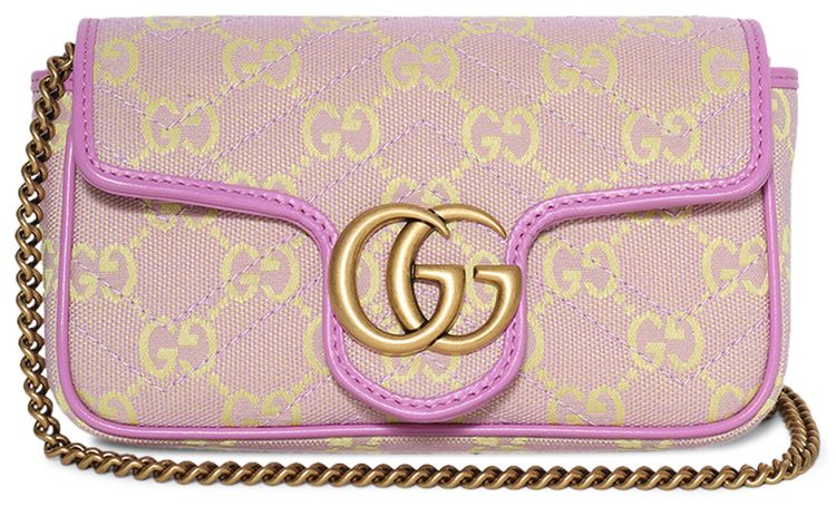 Gucci Super Mini Shoulder Bag LilacYellow
