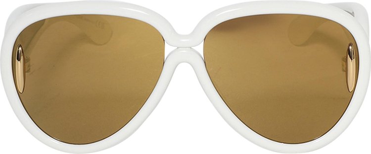 Loewe x Paulas Ibiza Pilot Mask Sunglasses IvoryBrown