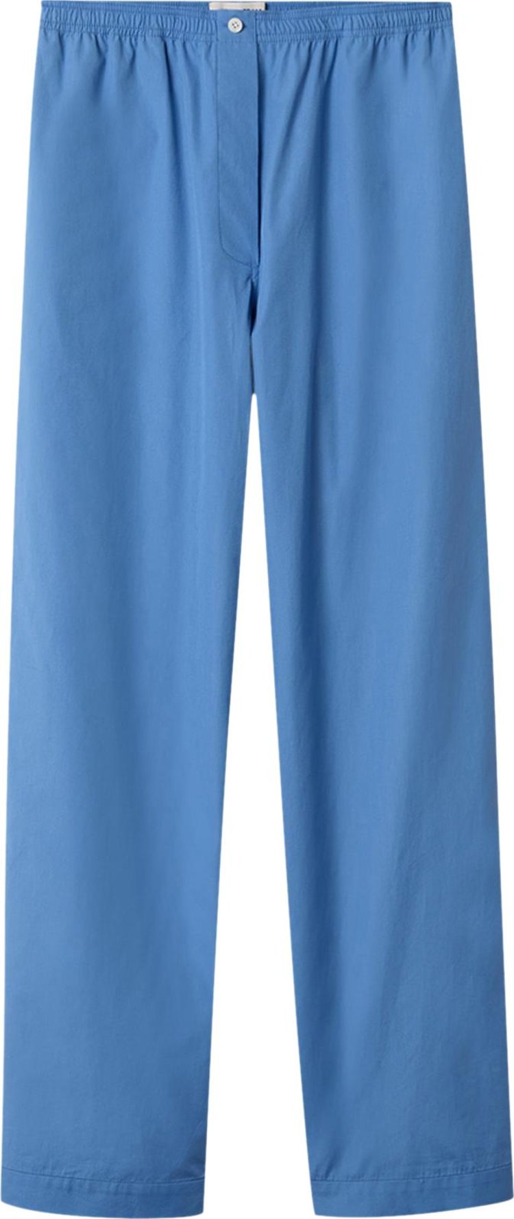 Miu Miu Poplin Pajama Pants Sapphire Blue