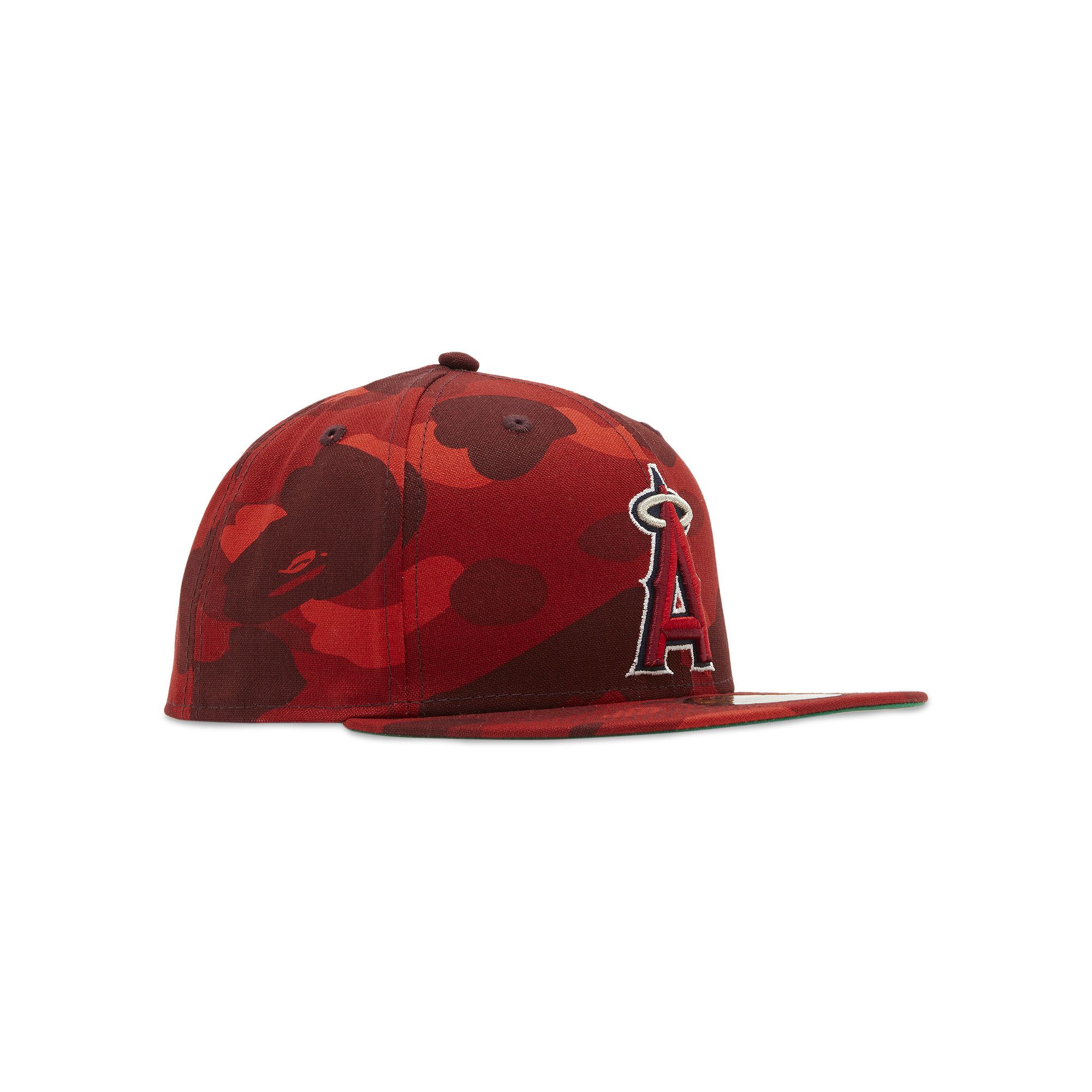 可愛いクリスマスツリーやギフトが！ Buy BAPE x MLB x New Era Los Angeles Angels 59FIFTY Cap 'Red 帽子